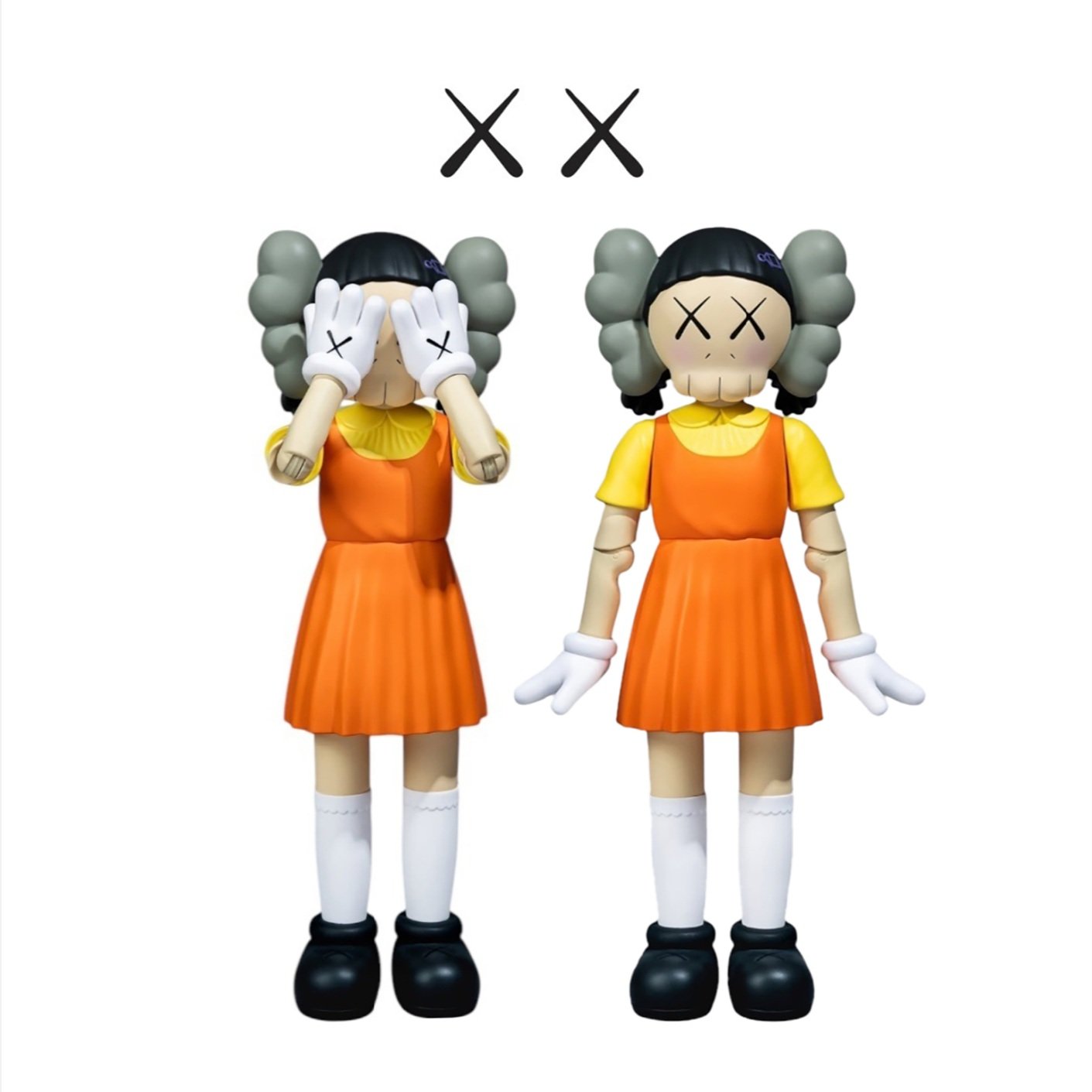 Take brown blue vinyl sculpture by Kaws - Dope! Gallery Take brown blue vinyl sculpture by Kaws - Dope! Gallery